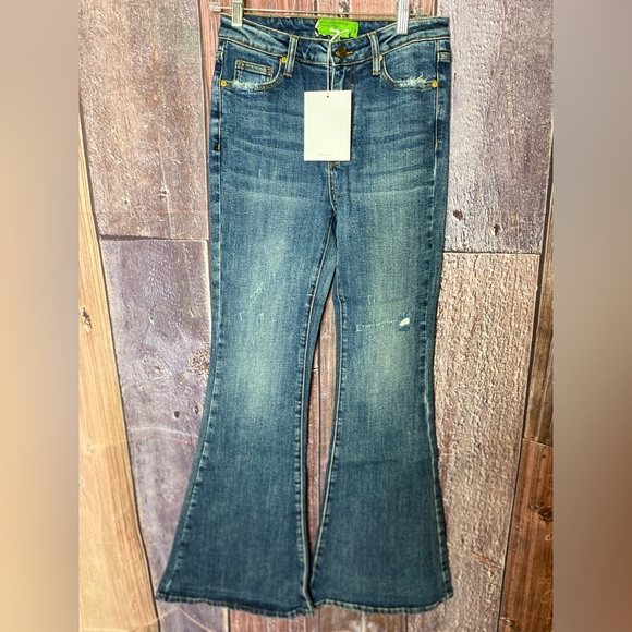Sandrine Rose Denim - New with tag! SANDRINE ROSE Women’s Super Flare Denim Jean Distressed size 28